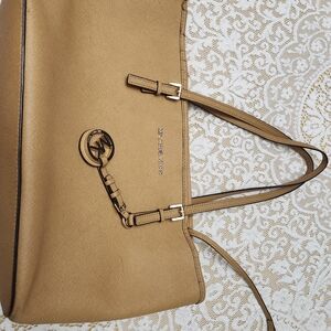 Michael Kors Tan Leather Tote Bag